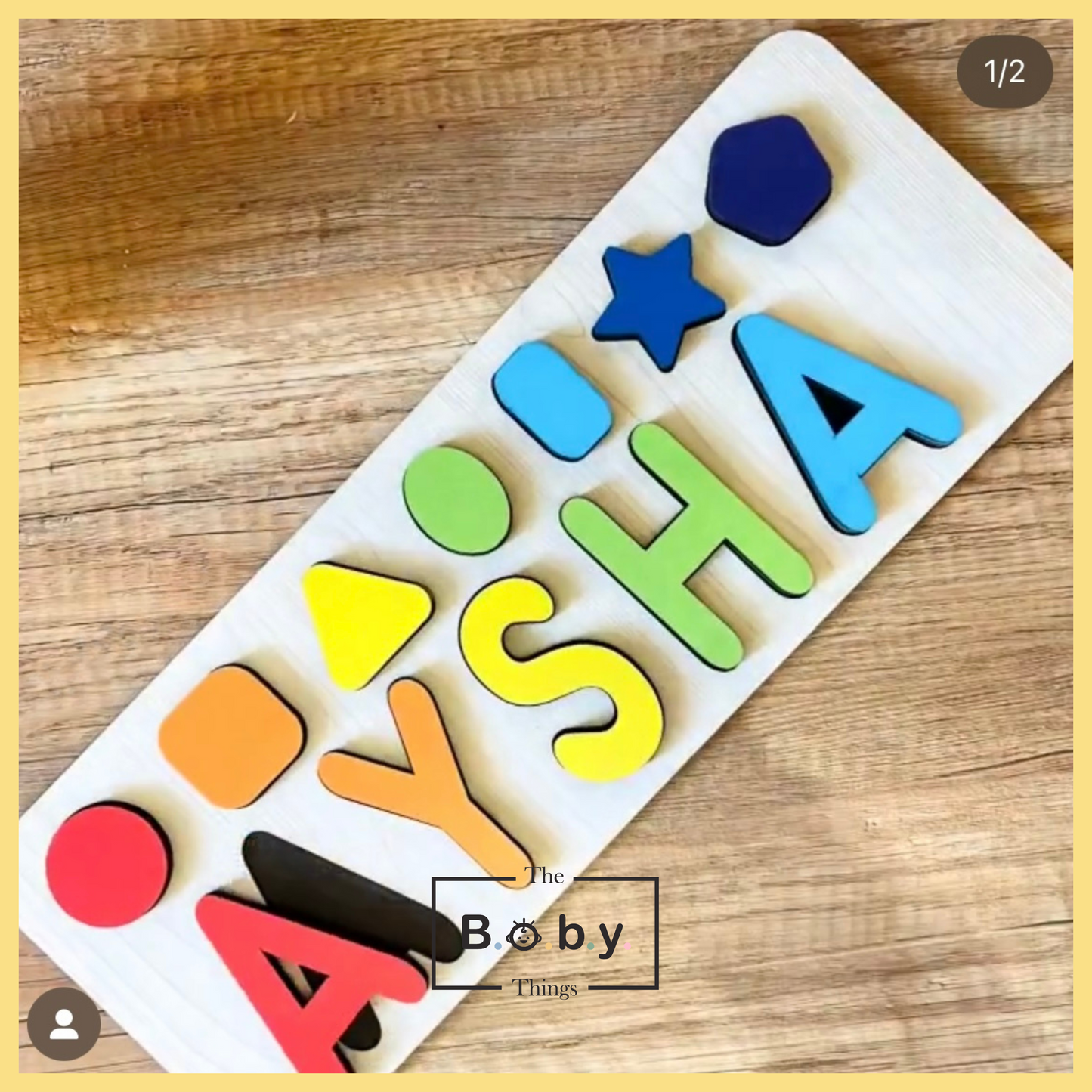 Wooden Name Puzzle (3X1)