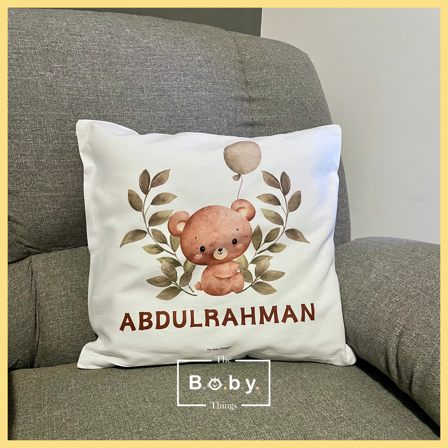 Personalized Bear Cushion