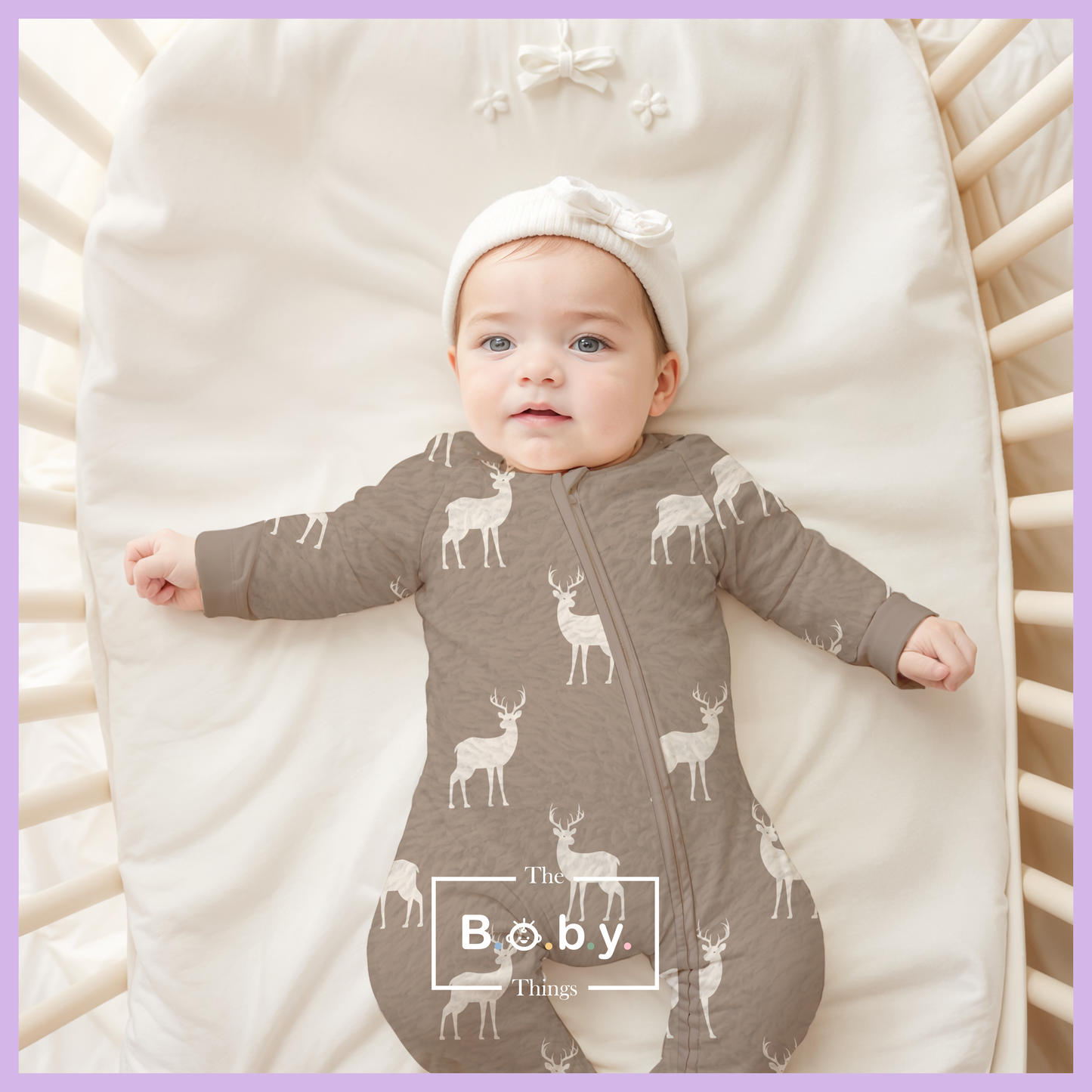 Deer Wonders Fleece Footie Onesie