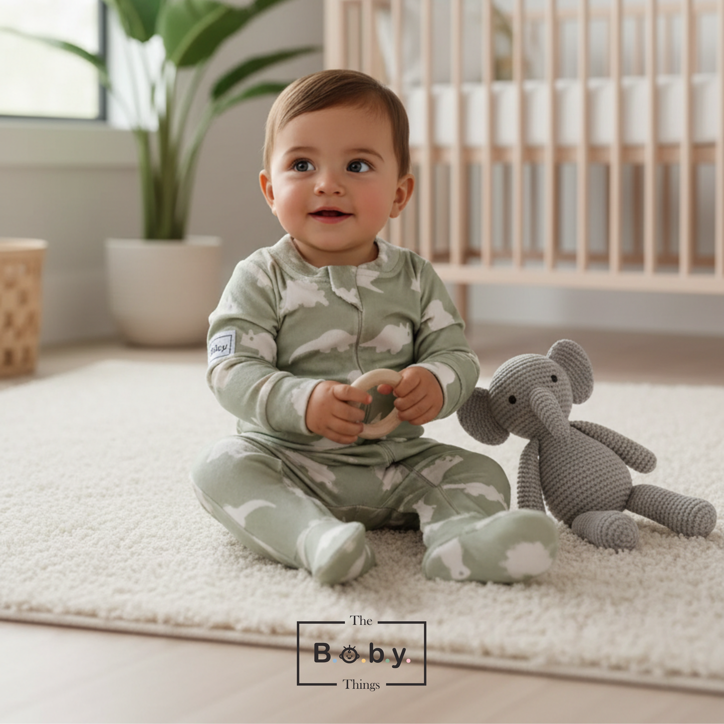 Sageosaurus Rex Fleece Footie Onesie