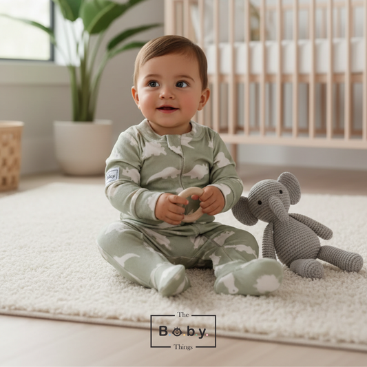 Sageosaurus Rex Fleece Footie Onesie