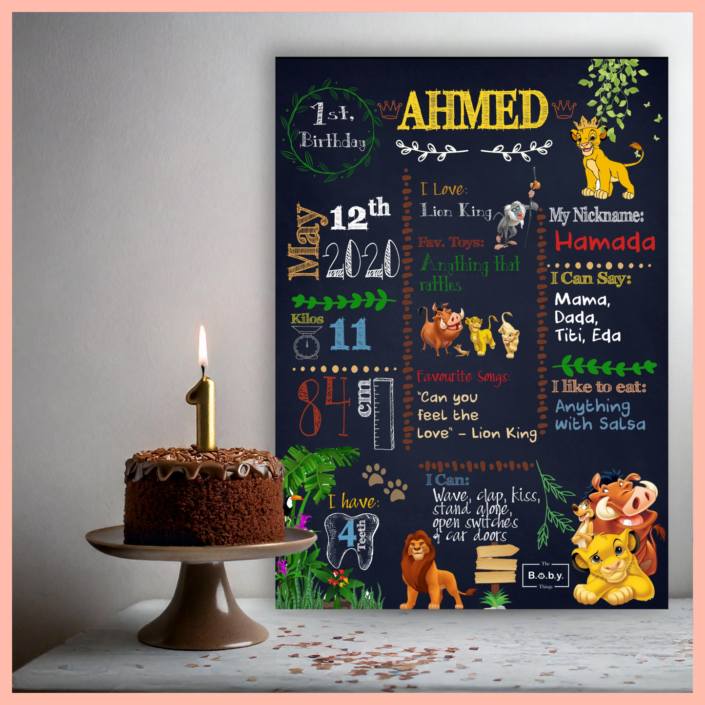 Boys Birthday Chalkboard