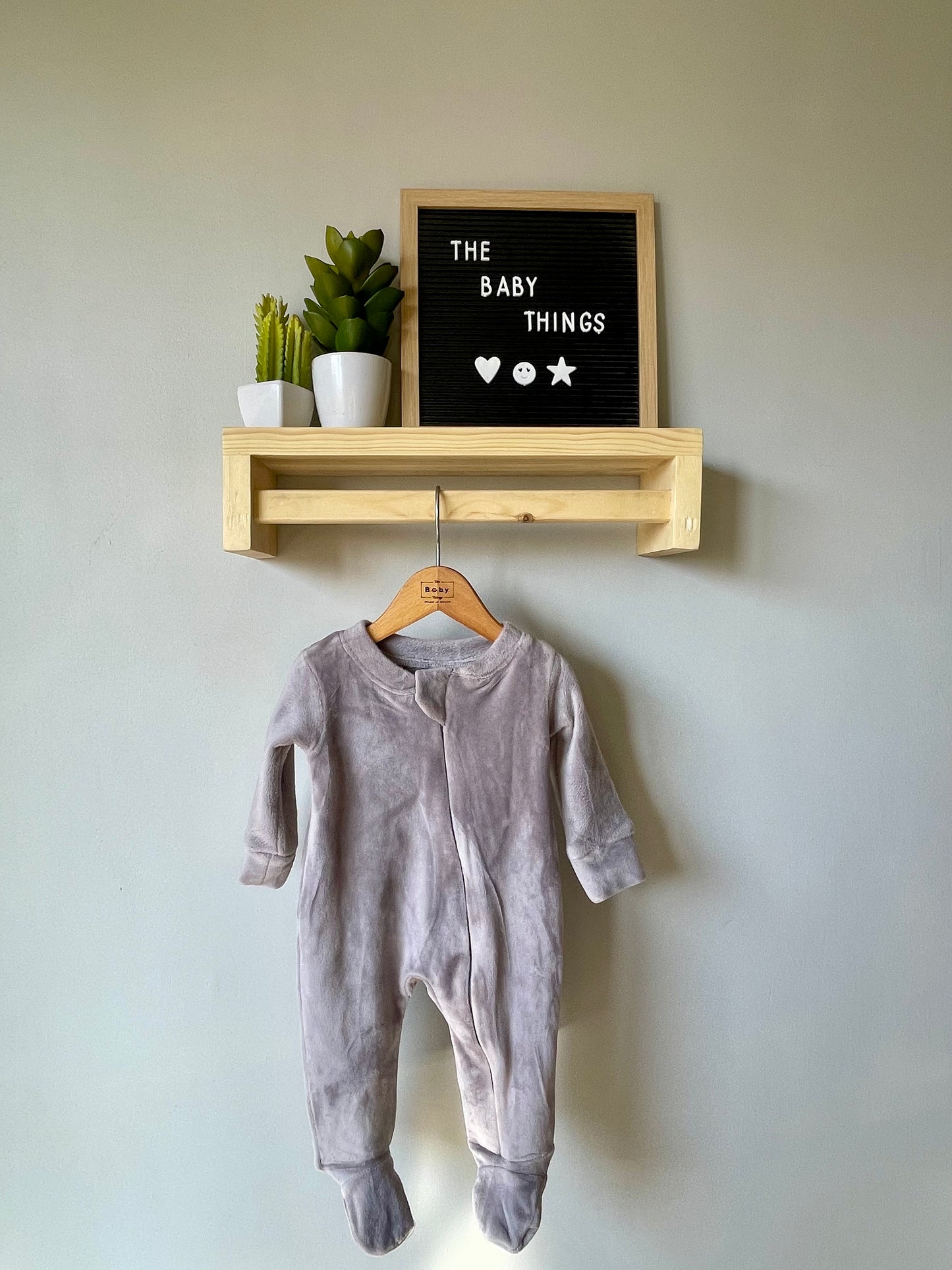 Silver Lining Fleece Footie Onesie