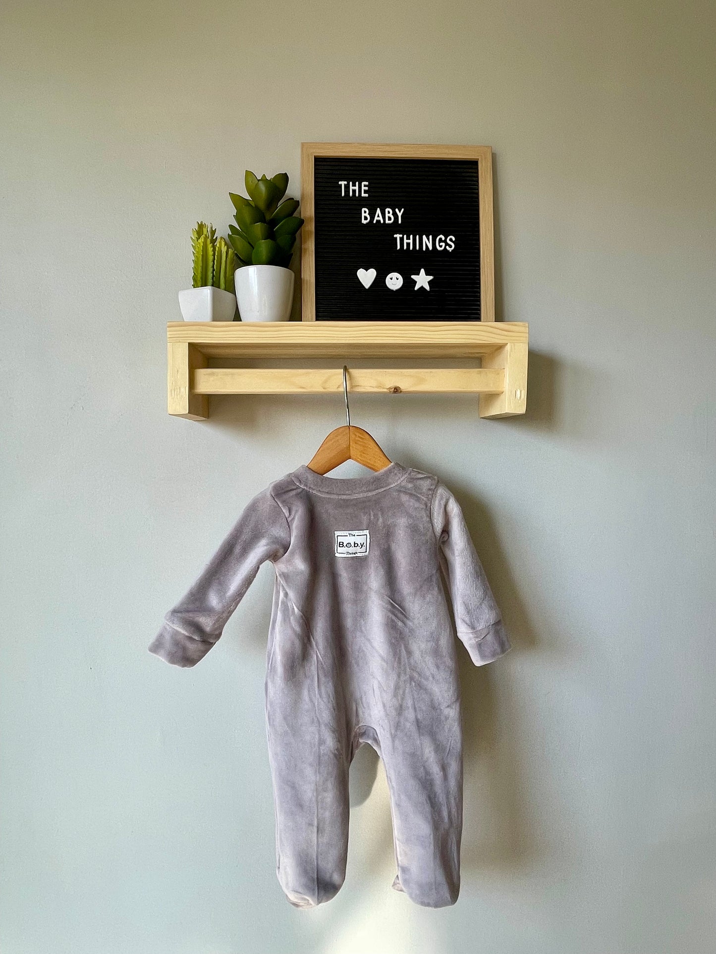 Silver Lining Fleece Footie Onesie