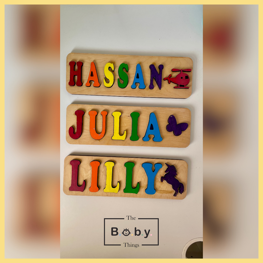 Small Wooden Name Puzzle